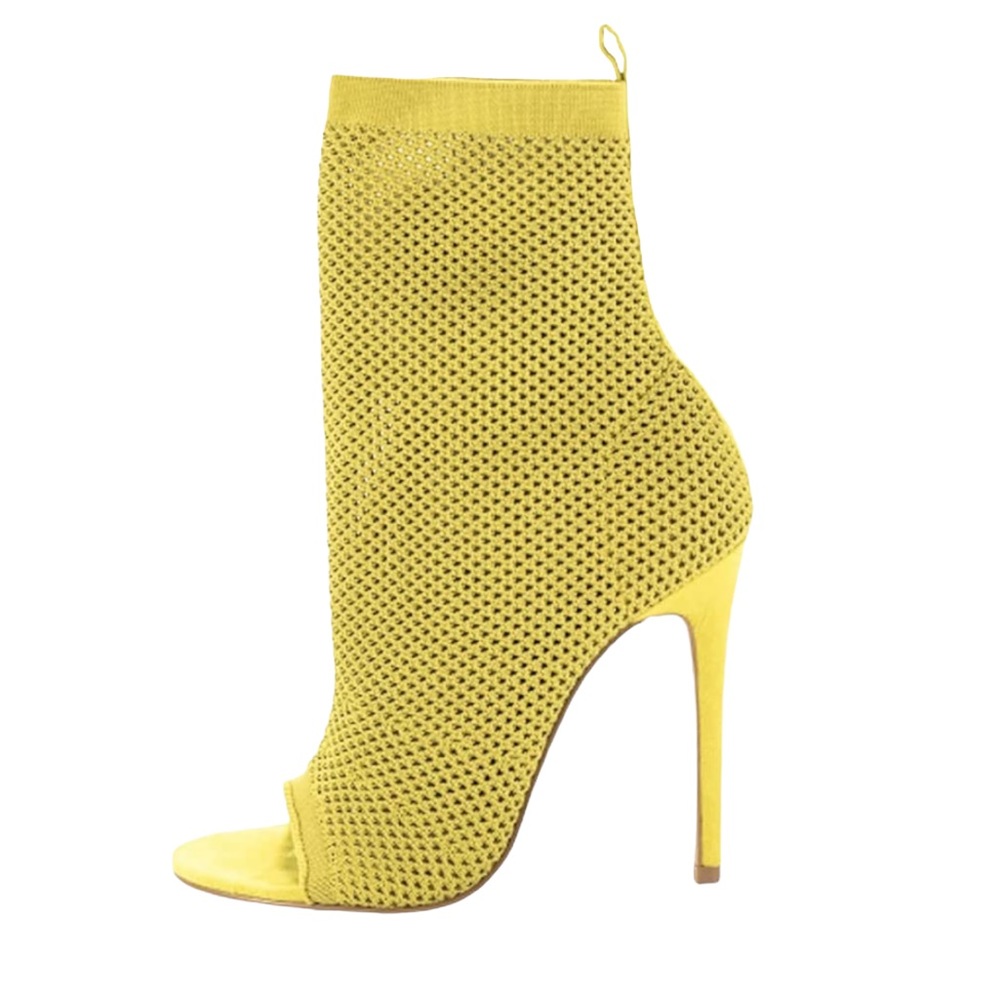 Yellow Ankle Booties